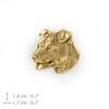 American Staffordshire Terrier, Amstaff - vergoldete Anstecknadel, elegantes Hundeornament, einzigartige Anstecknadel der Marke Art-Dog