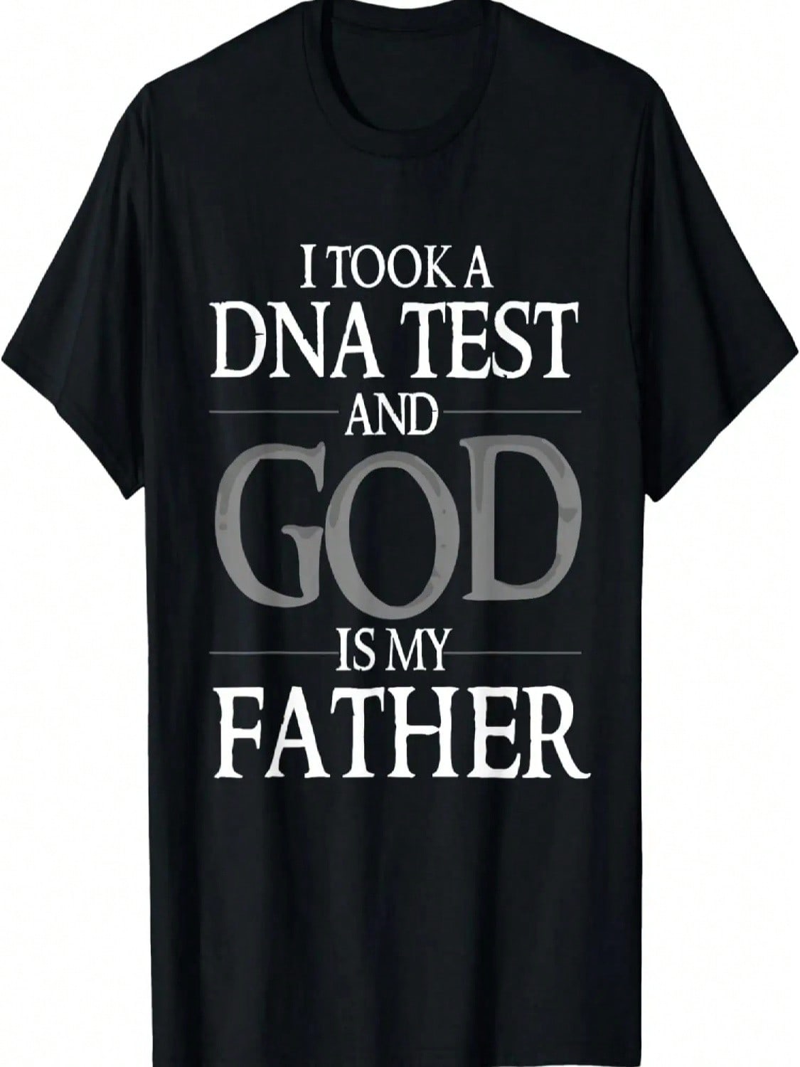 Funny DNA God Is My Father Gift _ Cute Lover unisex T-Shirt S разноцветный