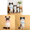 Soft Plush Fish Cat Long Body Pillow For Sleep And Relaxation Girls Side Sleeping Comfort