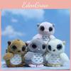 Charming Plush Owl Pendant Soft And Cuddly Keychain For Bags And Dolls