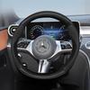 Suitable for Mercedes-Benz Breathable Leather Matte Carbon Fiber Texture Steering Wheel Cover Suitable for E Class S C a Glc Suv Eqc Gle Gla Eqe Amg