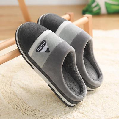Heren- en Dames Antislip Katoenen Pantoffels met Dikke Zool – Knus Bont voor Binnengebruik in Herfst en Winter