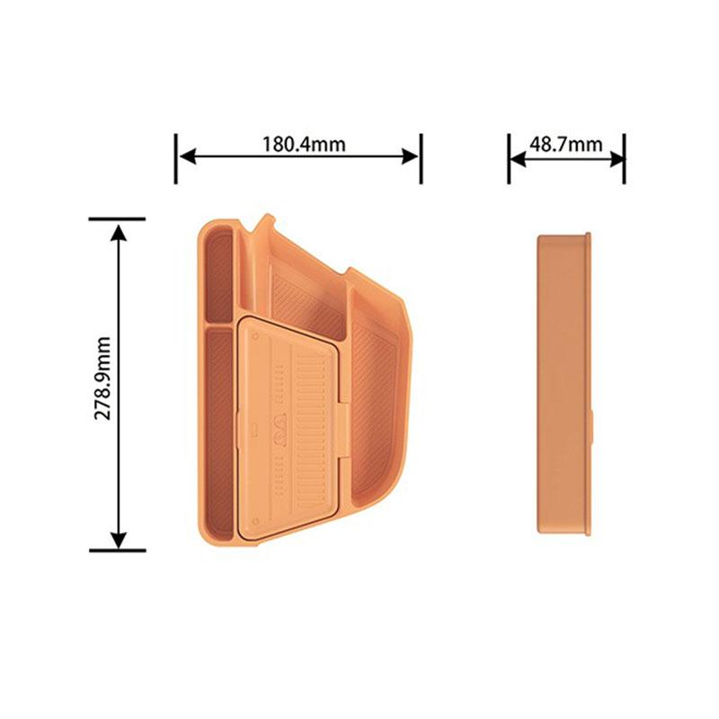 For GWM TANK 500 2026 Center Console Lower Storage Box Silicone Organizer Tray Stowing Tidying Car Interior Accessories