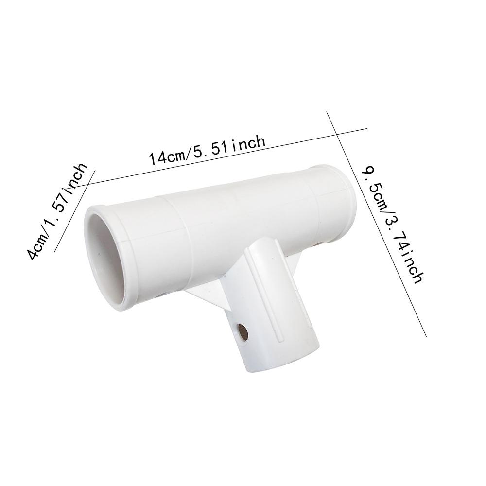 

Straight Tee Pool Hose Adapter Rust Resistant Hose Connector for INTEX 28273 Above Ground Pool білий