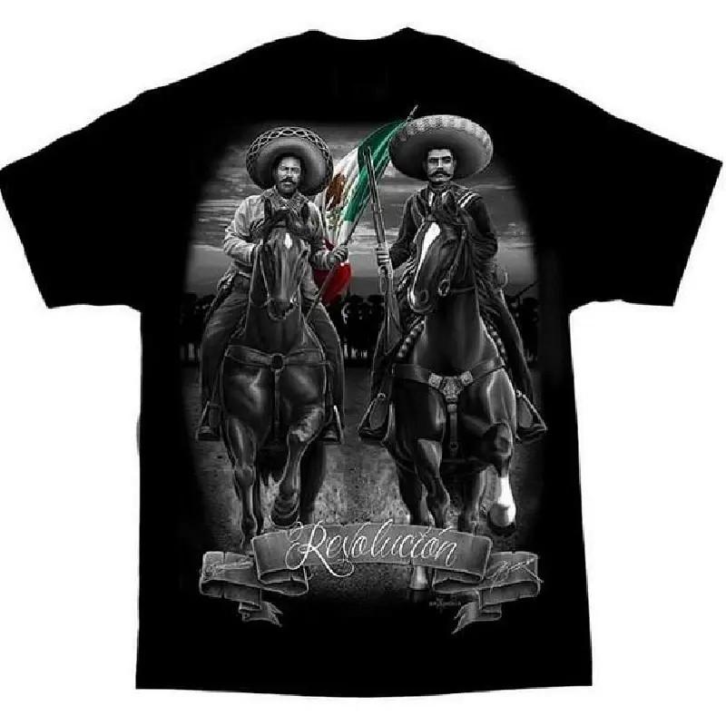 Pancho Villa Chicano Art Graphic Tee Mexican Revolution T Shirt Men S