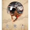 Open Face Motorcycle Helmet Scooter Electric Bike Riders Unisex Retro Style Full Protection Four-Thirds Half