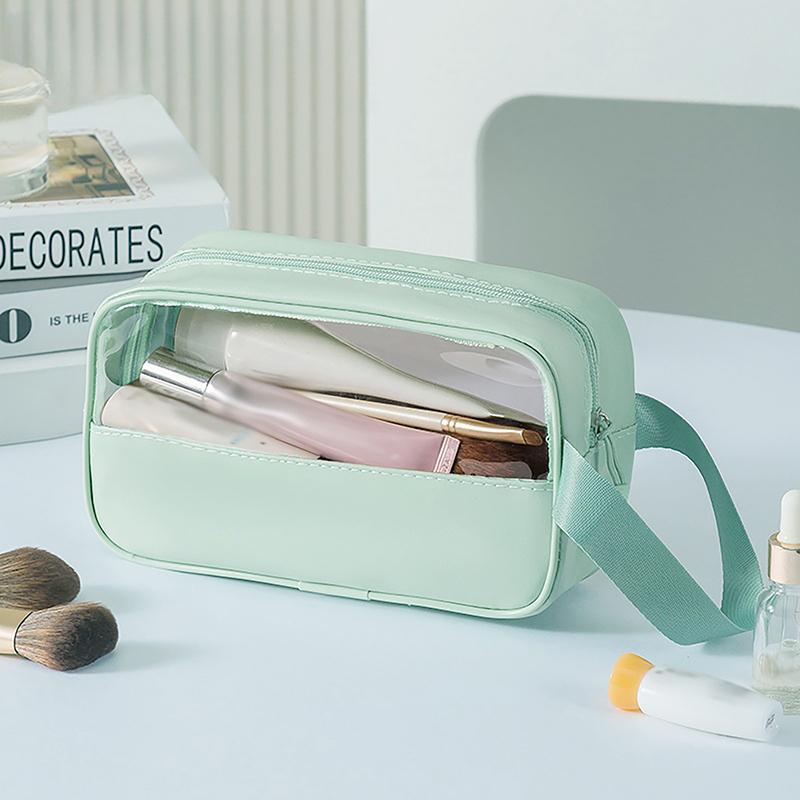 Portable Travel Cosmetic Bag Women Transparent Makeup Bag Large-Capacity Bath Wash Bags Multifunction Waterproof Storage Case