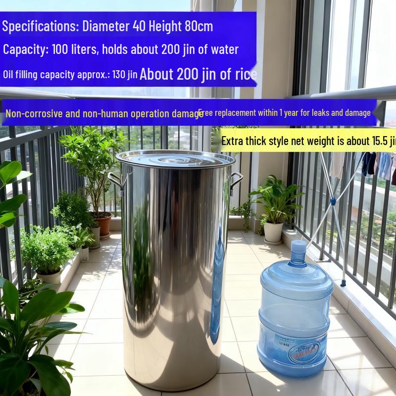 Qīwēi Commercial 50L 304 Stainless Steel Soup Pot with Lid