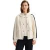 FILA Fleece Hooded Jacket Women outerwear Ice-Cream-White F11W513502FIV