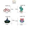 Cartoon Bicycle Cactus Tent Brooches Fashion Creative Travel Enamel Pin Child Backpack Badge Men Women Souvenir Brooch Jewelry