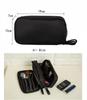 Hongzhanfa Double Zipper Makeup Functional Cosmetic Storage Organizer Double-Layer Pouch,