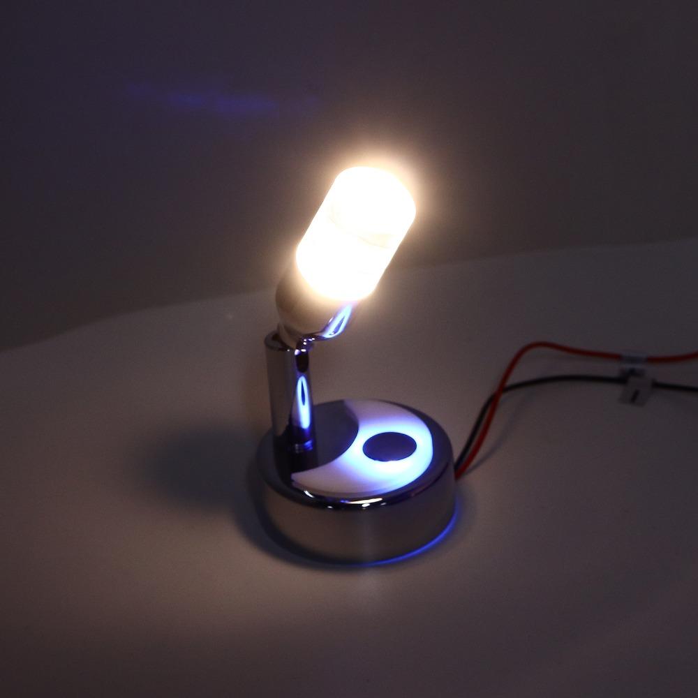 Surface Mounted RV Reading Light Touch Switch Bedside Reading Light Yacht Reading Lamp For Yachts
