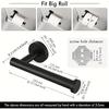 Black Toilet Paper Holder, Bathroom Paper Towel Holder, Paper Roll, Stainless Steel, Wall Mounted, Matte Black