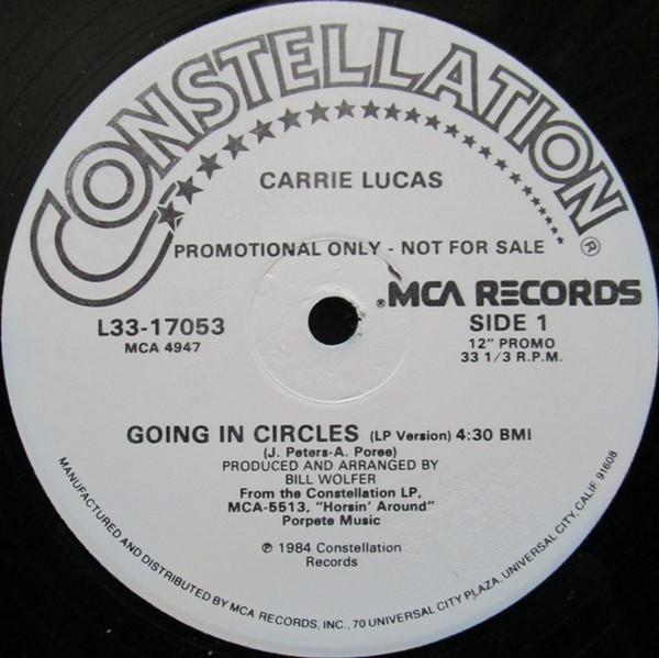 

12inch Record CARRIE LUCAS Going In Circles L3317053 Constellation 1984 US SoulFunk Used