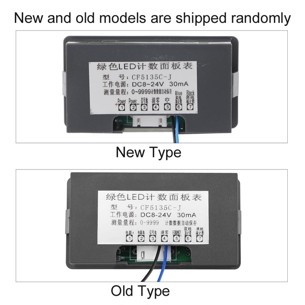 LED Digital Display 4 Digit 0‑ 9 UpCelsiusDown PlusCelsiusMinus Panel Counter Meter Red