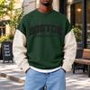 Men's Fashion Crewneck Sweatshirt Casual Pullover Top for Everyday Wear