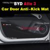 Car Door Anti-dirty Anti-kick Mat Pad Cushion Sticker Garnish Decoration Car-styling For BYD Atto 3 Yuan Plus EV Accessories