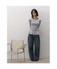 8SECONDS Long-Sleeve Tiered T-Shirt For Layering Gray