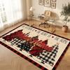 Love Romance Theme Soft Crystal Velvet Rug Custom Name & Text Print Non Slip Floor Rug for Bedroom Living Room