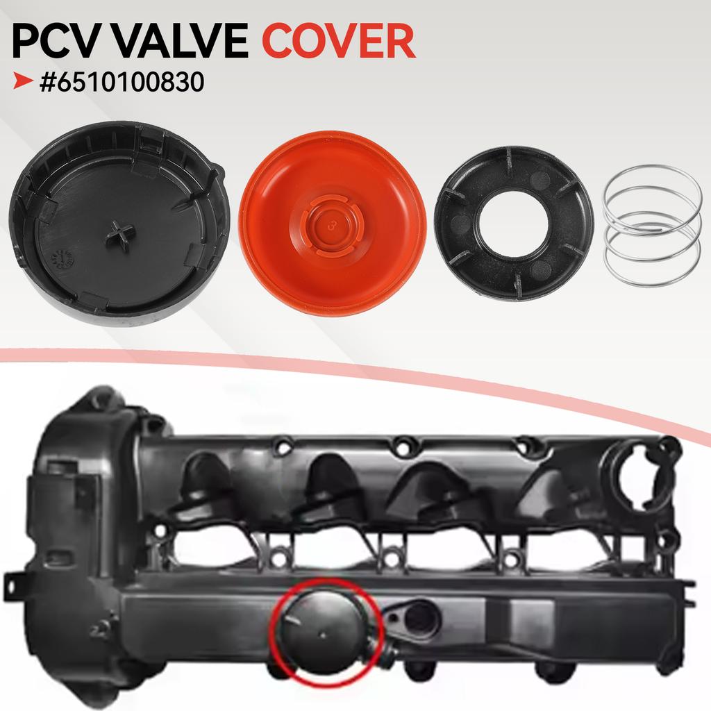 Car Engine PCV Valve Cover 6510100830 With Membrane For Mercedes-Benz C-Class W204 E-Class S-Class V-Class 6510100630 6510109118