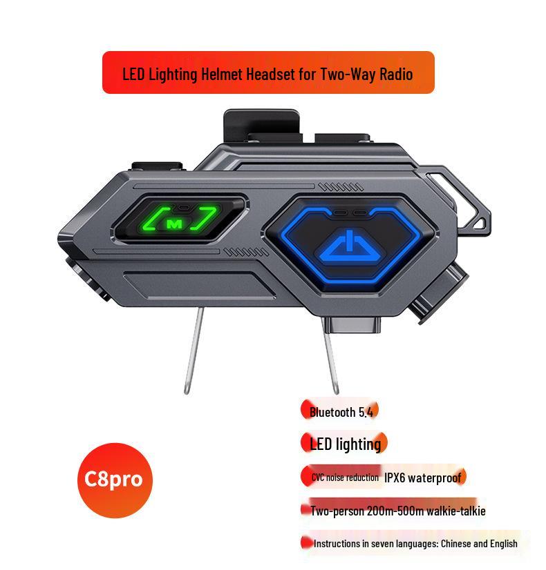 Multi-functional Motorcycle Helmet Bluetooth Intercom Earphones with Cross-border Certification