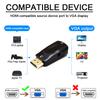 HDMI-compatible Male To VGA Female Adapter Full HD 1080P Audio Cable Converter For PC Laptops TV Box Computer Display Projector
