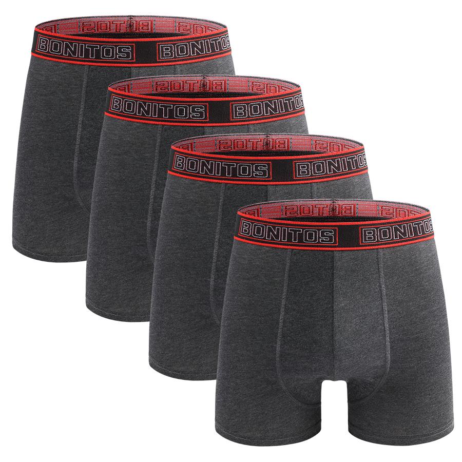 4 Pieces/pack Mens Polyester Boxer Briefs Letter Belt Men's Panties New Boxers Underwear For Man Shorts Sexy Men Underpants