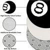 Black No. 8 Billiard Table Flannel-printed Round Floor Mats Are Slip-resistant Suitable for Room Bedroom Terrace Garden Carpets