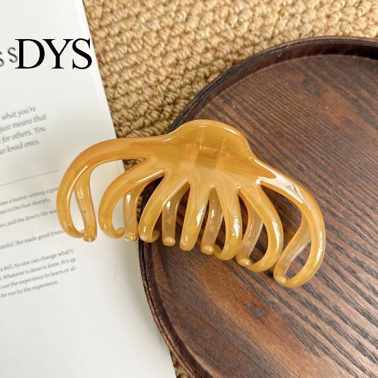 Easy-grab Handle Hair Clips Large Octopus Claw Women Thick Back Head Fancy Shower Clip Non-Slip Accessories Styling Tools Secure Hold