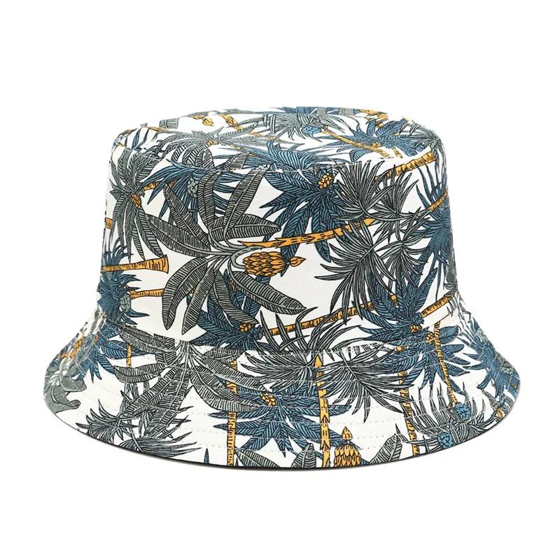 SpringSummer Banana Print Bucket Hat Unisex Reversible Fishing Hat Men’S Sunscreen Hat Women’S Leisure Sandbeach Basin Cap