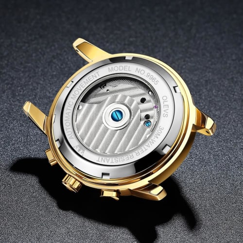 OLEVS Men's Watch Automatic & Manual Winding Mechanical Men's Fashion Stylish Waterproof Luminous Brand Men's Watch Business Stainless Steel watch for