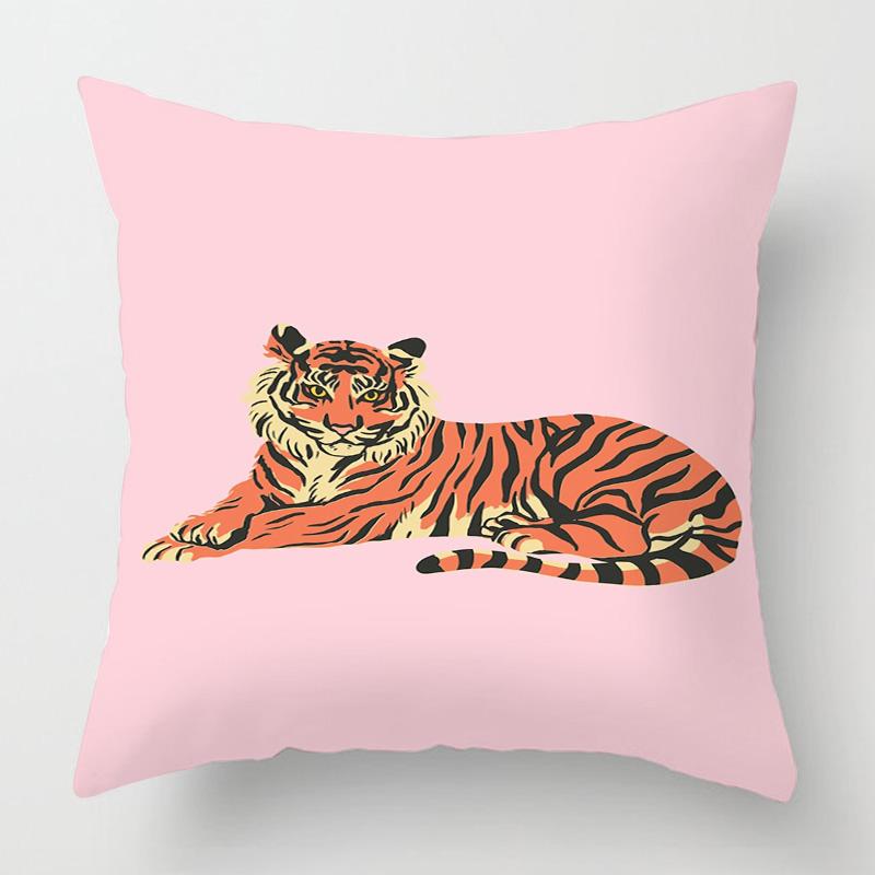 Abstract Art Animal Theme Throw Pillow Cover 20x20 inch Cushion Cover Cafe Sofa Decorative  throw pillow covers short plush