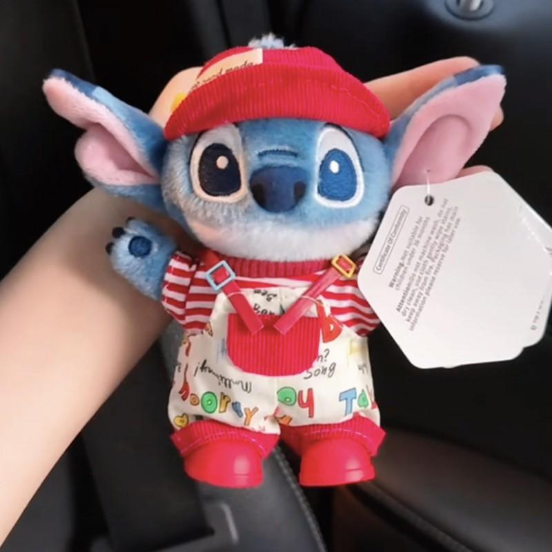 Stitch Plush Keychain Cartoon Character Pendant Cute Chef Doll Bag Charm Gift Kids