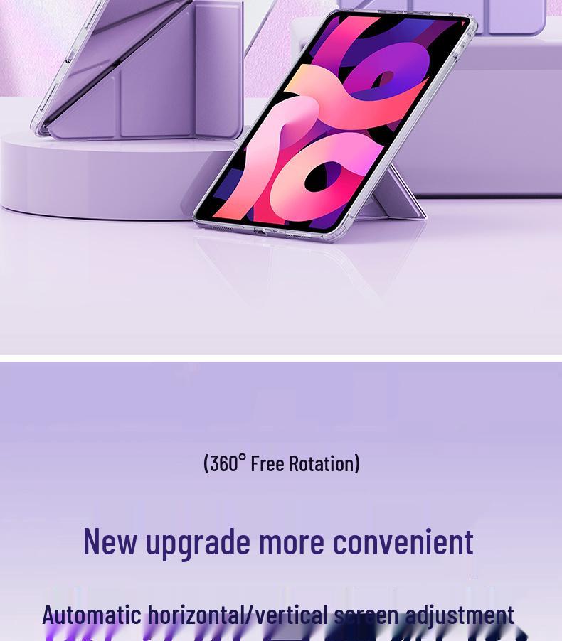 Ochranné pouzdro pro iPad 11 (Bez slotu na pero), Y-Fold, 10,2", Anti-Bend, Akrylový kryt pro 9. generaci Air57.