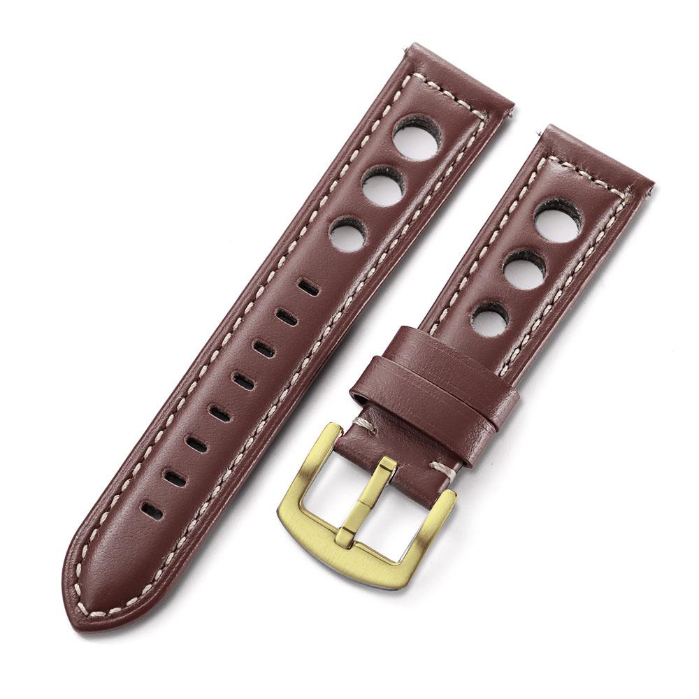Cowhide Watch Strap Bracelet Vintage Genuine Leather 20mm 22mm 24mm Watchband Women Men Fashion Watch Band Belt With Pin Buckle