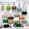 2024 Early spring new leather woven vegetable basket bag women's hand shoulder messenger bag small mini versatile