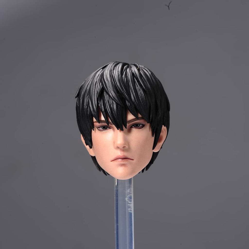 Rzeźba głowy męska Qi Ling Zhang Tou Chouki wersja ekspercka 12 calowa męska figurka akcji z ciałem 1/6