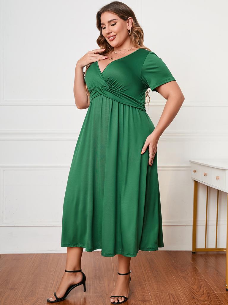 Plus Size Women Dress New Style Loose Long Dress Extra Plus Size For Women Fashion Elegant Comfortable Versatile Dress