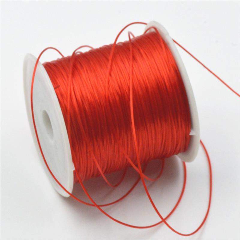 Crystal Elastic Line, Flat Rubber Band Rope 60 Meters Per Roll, Bead Line Diy Jewelry Accessories