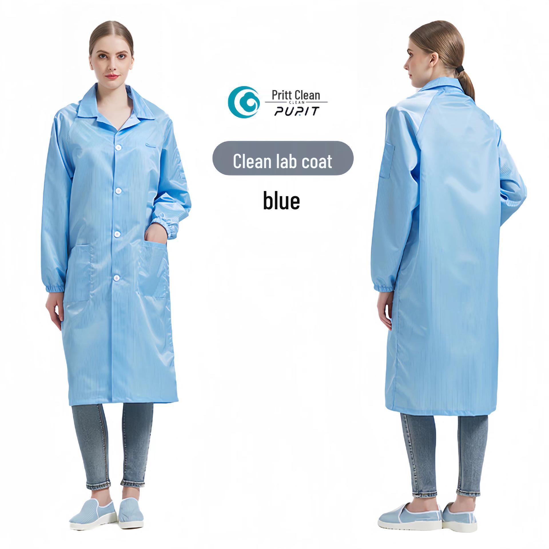 Антистатическая пыленепроницаемая рабочая одежда для чистых помещений для электронной, GMP, фармацевтической и пищевой промышленности