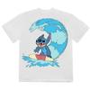 Lilo & Stitch Unisex Adult Surf Back Print T-Shirt