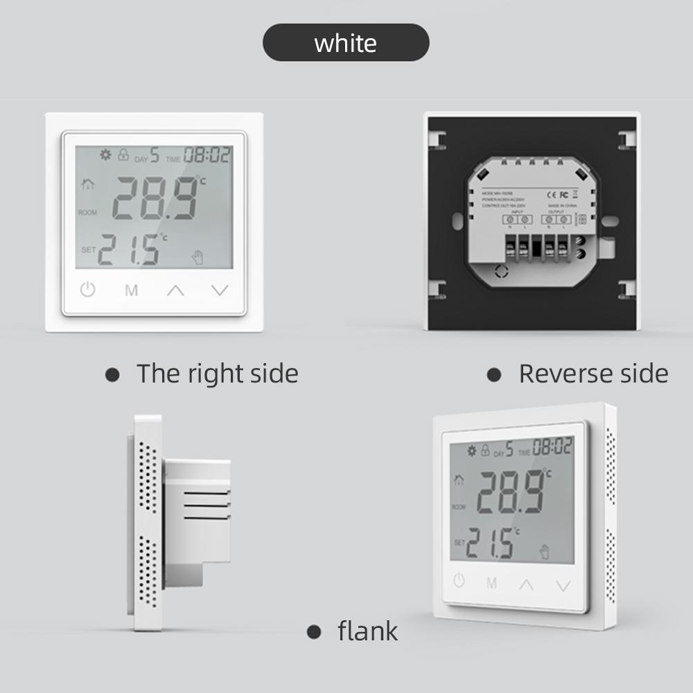 Termostat Digital Controler Inteligent de Temperatură 16A Controler Electric pentru Încălzire în Pardoseală Monitor în Timp Real pentru Uz Casnic Birou