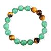 Crystal Bracelet, Natural Green Dongling, Tiger Eye Stone Bead, bracelet,Christmas Gift, Valentine's Day Gift, Girlfriend Gift, Birthday Gift