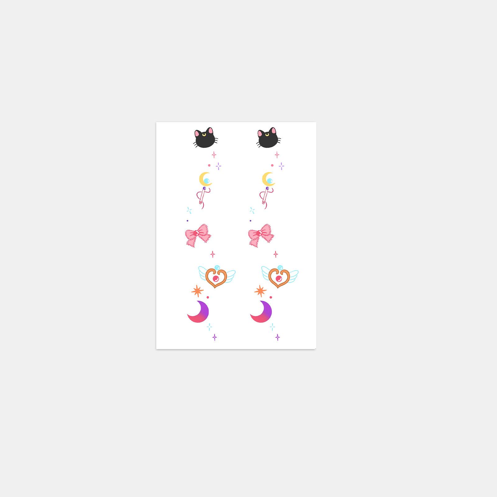 Halloween dark personality red butterfly makeup face sticker tattoo sticker 7*10