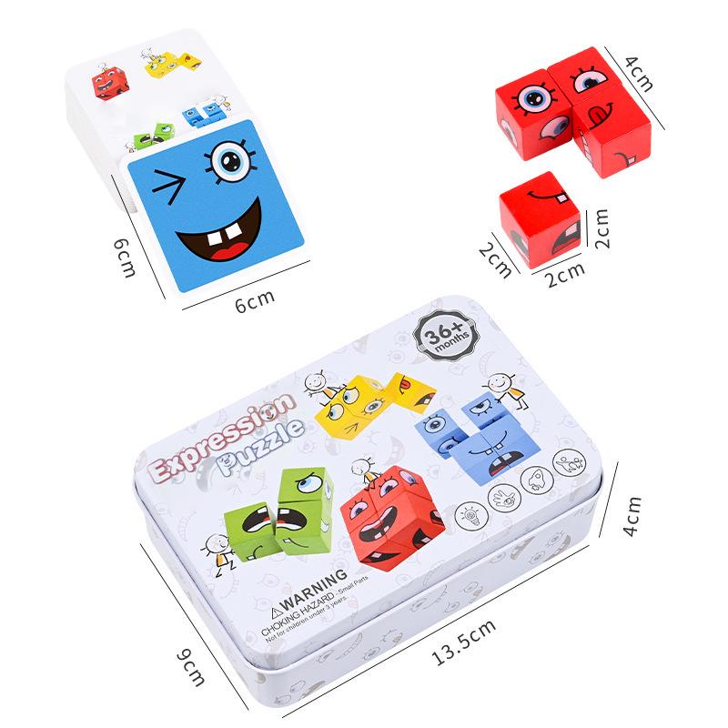 Face-Changing Magic Cube Board Game for Ages 3-6: Educational Logic, Observation, and Concentration Training for Parent-Child Play.