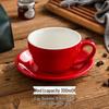 300ml Großes Keramik Cappuccino & Latte Kaffeetassenset - Eierblumen-Design
