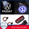2026 Fierbinte Pentru VOLKSWAGEN VW VW 2 Bucăți Logo Personalizat Lumină LED Pentru Passat Variant(B8) 2016 Sharan Lumină de bun venit pentru ușa mașinii Avertizare ușă