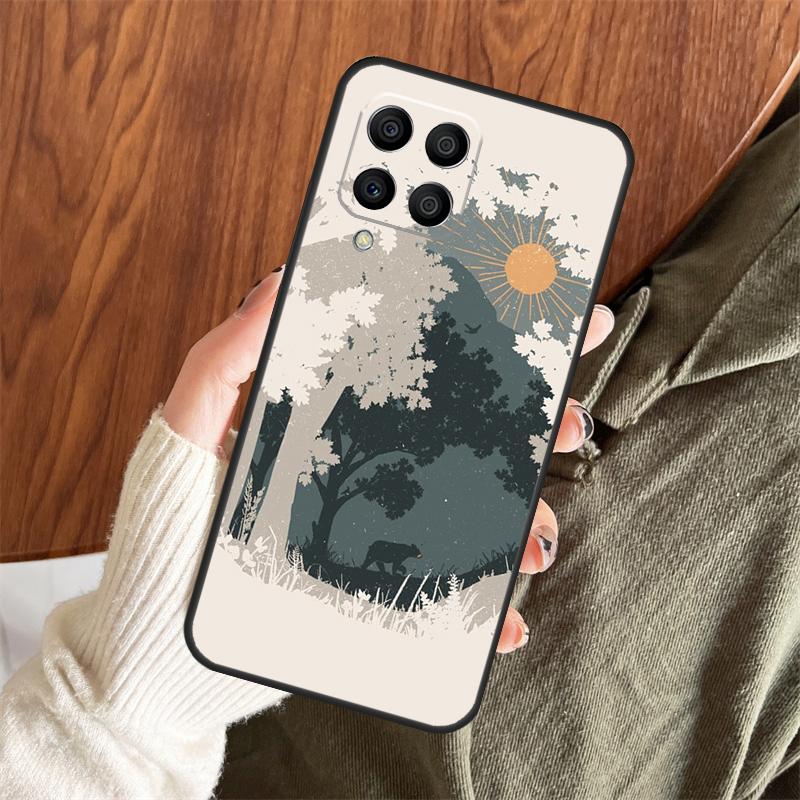 Wild MountainsMoon Lake Case For Samsung Galaxy M13 M33 M53 M15 M35 M55 M06 M16 M36 M56 M31 M12 M32 M52 M14 M34 M54
