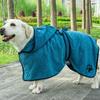 High Absorbency Dog Bathrobe Hooded Quick Drying Towel Dog Bath Towels  for Cleaning Grooming