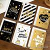 Convite de Aniversário de Luxo para Crianças e Cartão de Bênçãos com Design de Bolo de Padaria e Buquê